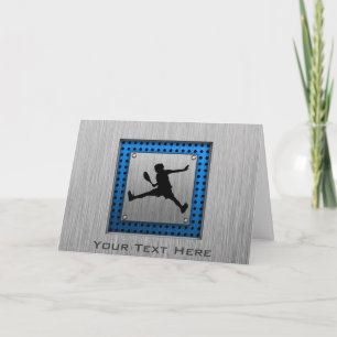 Carte Tennis en aluminium brossé