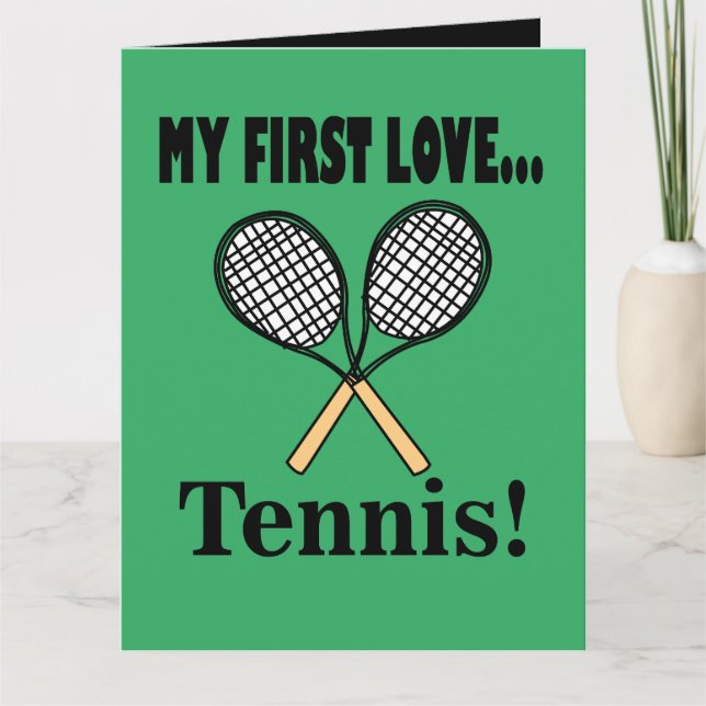 Carte Tennis Joueur de tennis (Devant)