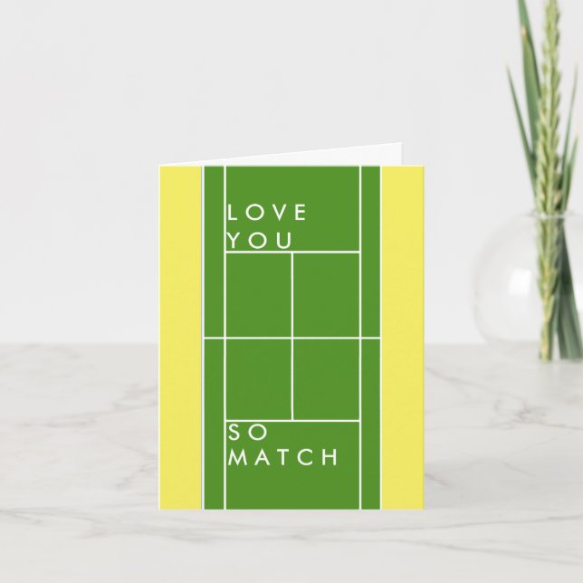 Carte Tennis Love You (Devant)