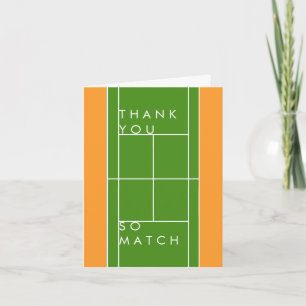 Carte Tennis Merci À Thème