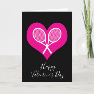 Carte Tennis 💘 Valentine personnalisable