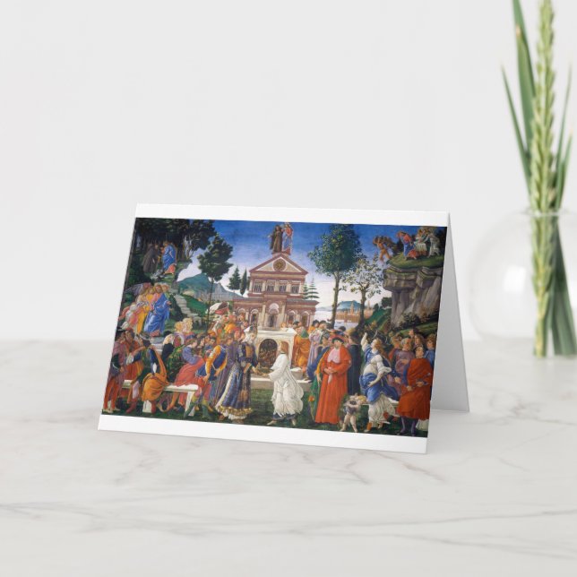 Carte Tentations du Christ, Sandro Botticelli (Devant)