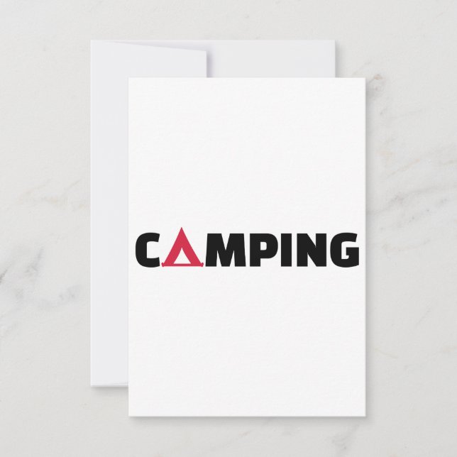 Carte tente de camping (Devant)