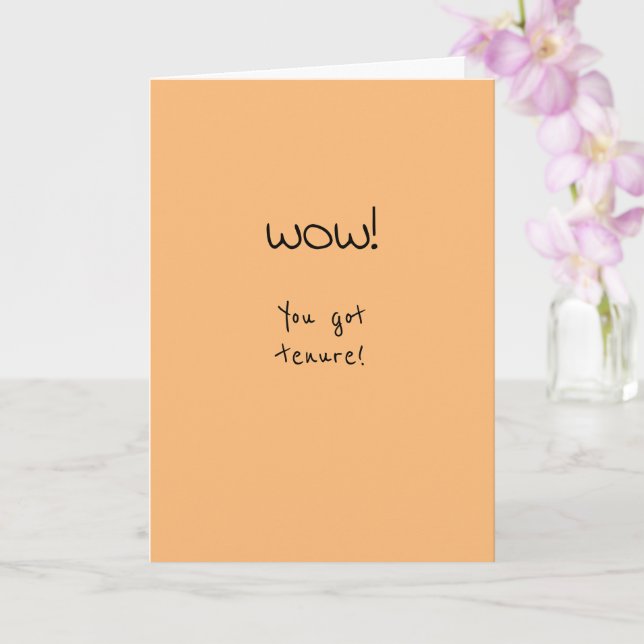 Carte Tenure Félicitations Fun (Orchidée)