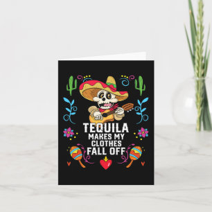 Carte Tequila Met Mes Vêtements Tomber Du Tequil Alcooli