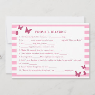 Carte Terminer Le Jeu De Fête des mariées Lyrics