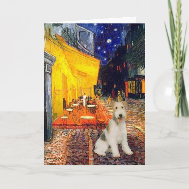 Carte Terrace Café - fil Fox Terrier #1 (Devant)