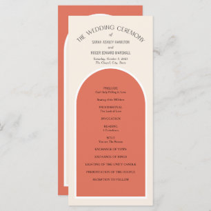 Carte Terracotta désert tons terre simple Arc moderne