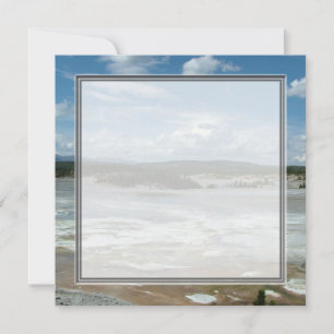 Carte Terrain chaud du parc national Yellowstone, geyser