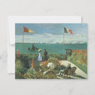 Carte Terrasse au bord de la mer de Claude Monet