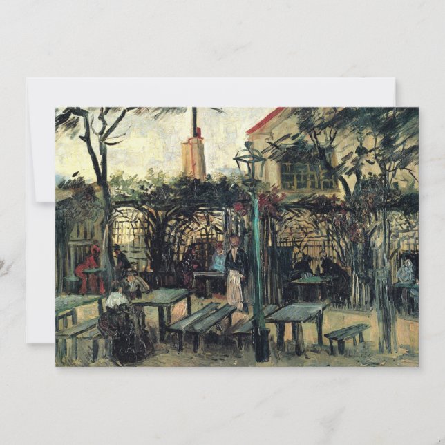 Carte Terrasse d'un Café, Montmartre par Vincent van Gog (Devant)
