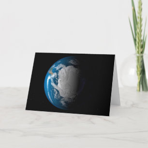 Carte Terre Pleine Montrant Des Nuages Simulés Sur L'Ant
