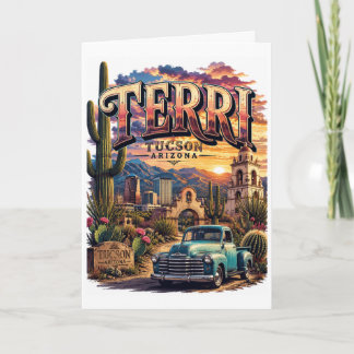 Carte Terri Tucson Arizona Personnalisé Sud-Ouest