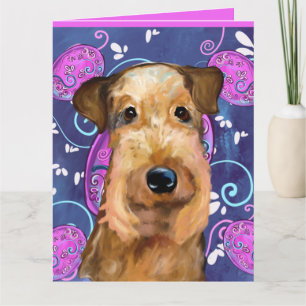 CARTE TERRIER AIREDALE       