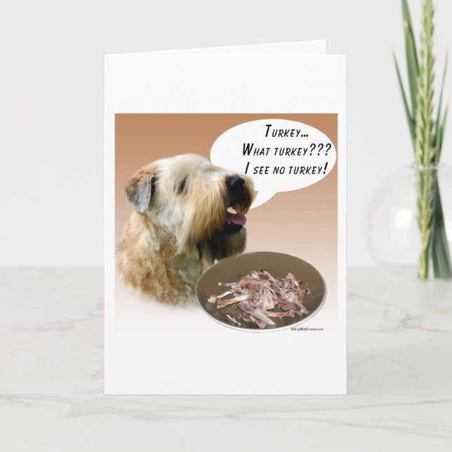 Carte Terrier blond comme les blés doucement enduit (Devant)