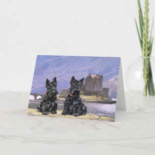 Carte Térriers écossais au château d'Eilean Donan