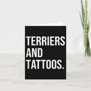 Carte Terriers Et Tatouages Terrier Propriétaire Chien E