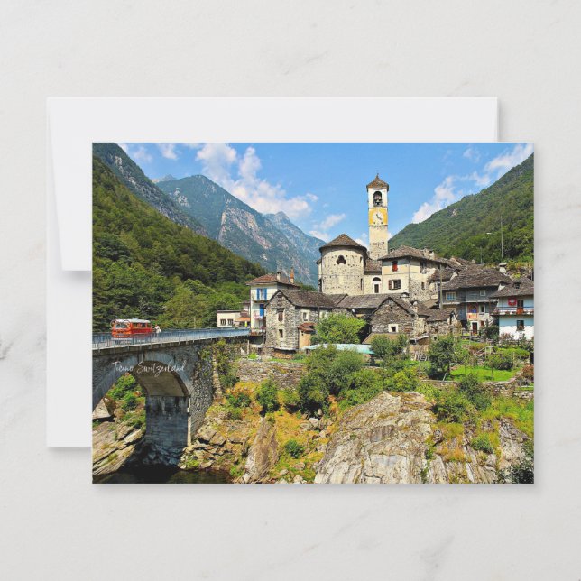 Carte Tessin, Suisse photographie paysage (Devant)