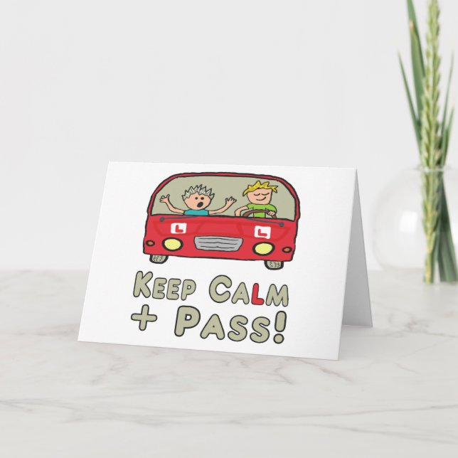 Carte Test de conduite calme (Devant)