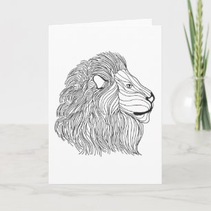 Carte Tête de lion inspirée 5