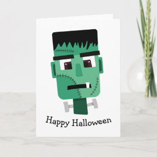 Carte Tête de monstre de Frankenstein
