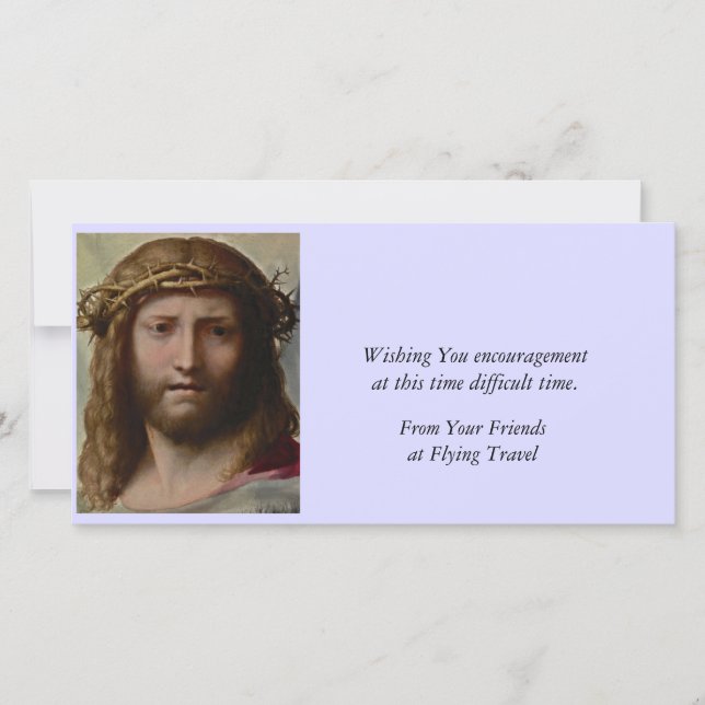 Carte Tête du Christ Correggio (Devant)