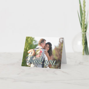 Carte Texte de remerciement personnalisé pour photo de m