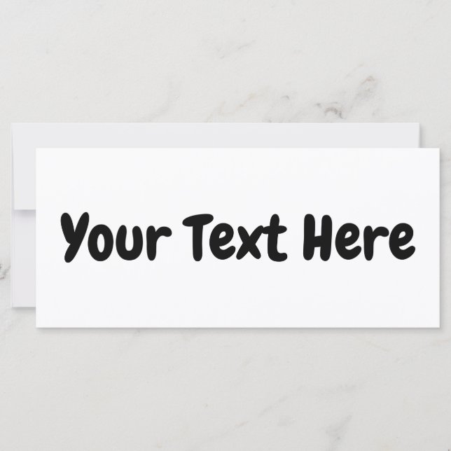 Carte Texte personnalisé (Devant)