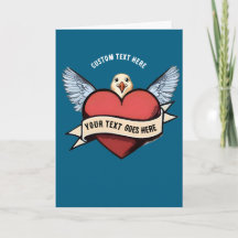 Texte personnalisé | Tatouage de mouette drôle ave