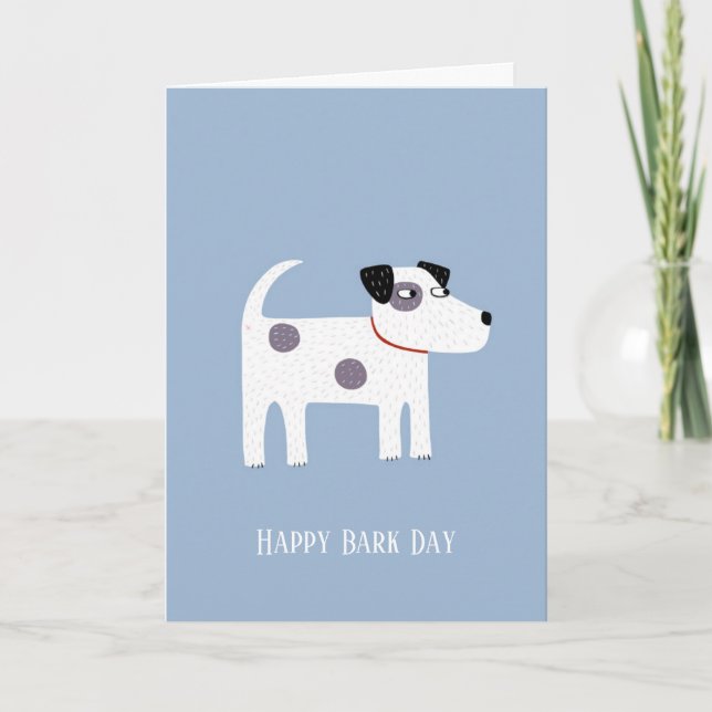 Carte texte personnalisée Jack Russell Terrier Dog (Devant)