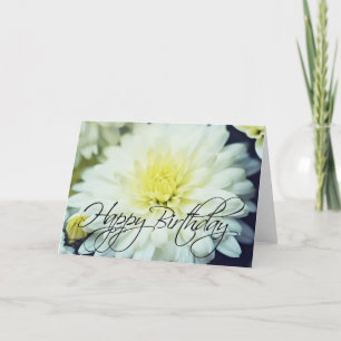 Carte Texturé Chrysanthemum Joyable Anniversaire