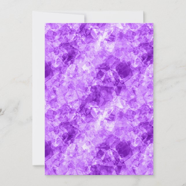 Carte Texture crumplée violette (Devant)