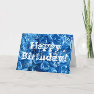Carte Texture de la bulle bleue, Joyeux anniversaire !