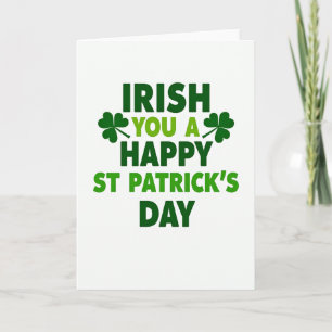 Carte texture jour de l'Irlande émeraude pailletée