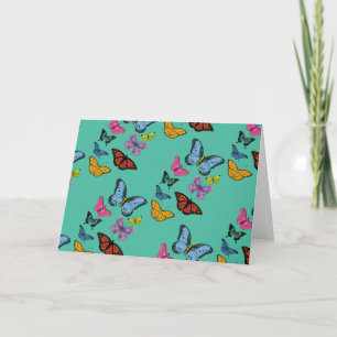 Carte Texture motif papillon