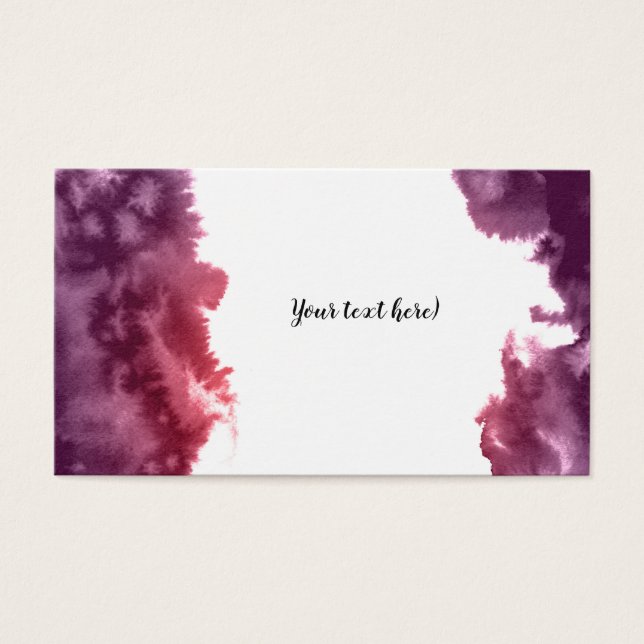 Carte texturée aquarelle. (Devant)
