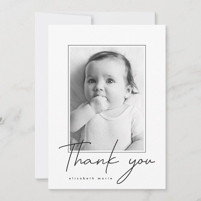 Carte THANK YOU Add Your Photo (Devant)