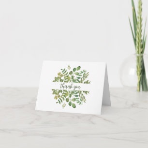 Carte Thank You Card with Greenery