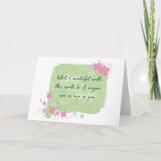 Carte Thank you design (Devant)