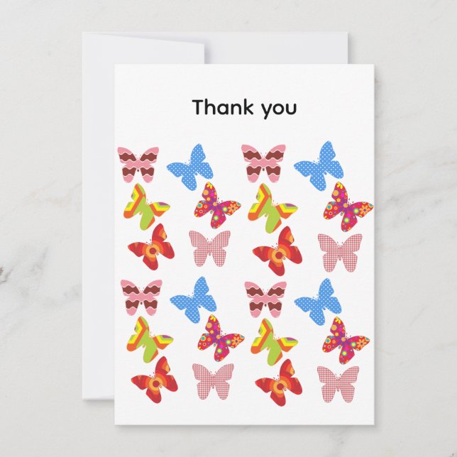 Carte Thank you Flat Greeting Card (Devant)