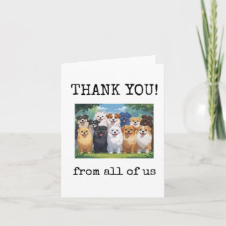 Carte Thank You, From All of Us, Customer, Coworker