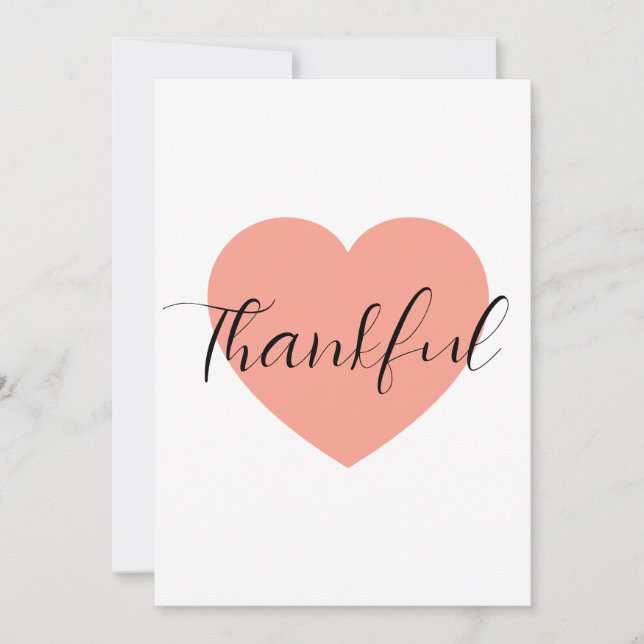 Carte Thankful  (Devant)
