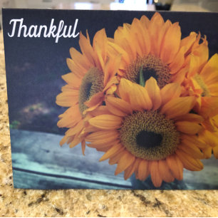 Carte Thankful for You Sunflower Appreciation Thank You