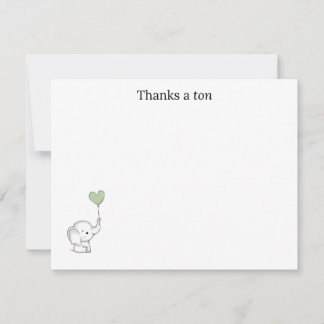 Carte “Thanks a Ton” Thank You Note Card