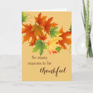 Carte Thanksgiving