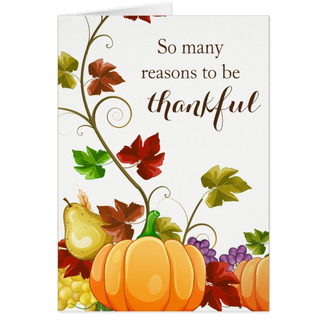 Carte Thanksgiving (Devant)