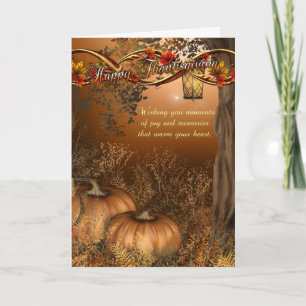 Carte Thanksgiving Avec Citrouilles