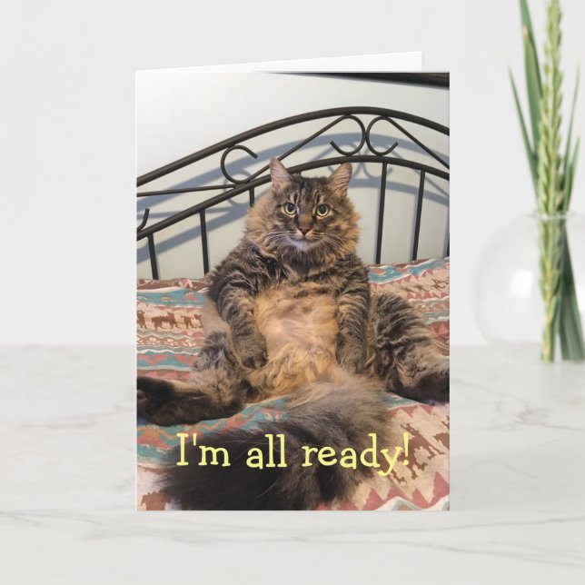 Carte Thanksgiving Chat Hunt (Devant)