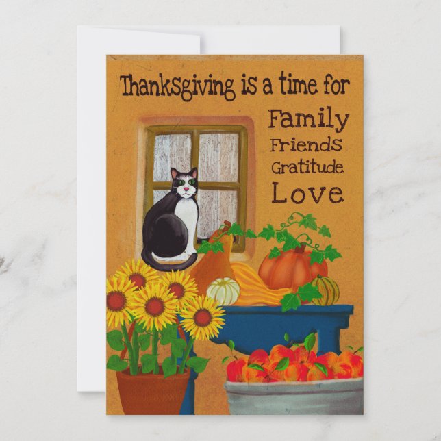 Carte Thanksgiving de Tuxedo Sud-Ouest (Devant)