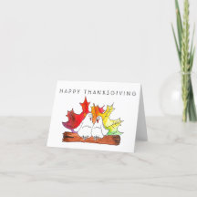 Carte Thanksgiving Inséparables